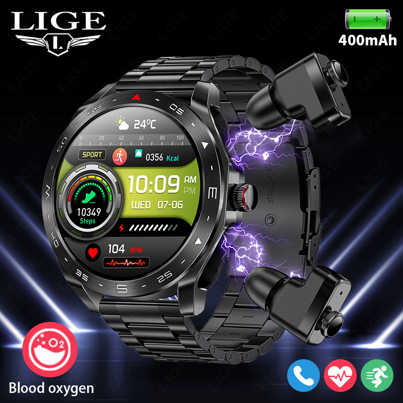 Smartwatch Headset - Умные часы LIGE с наушниками, Bluetooth-гарнитурой,