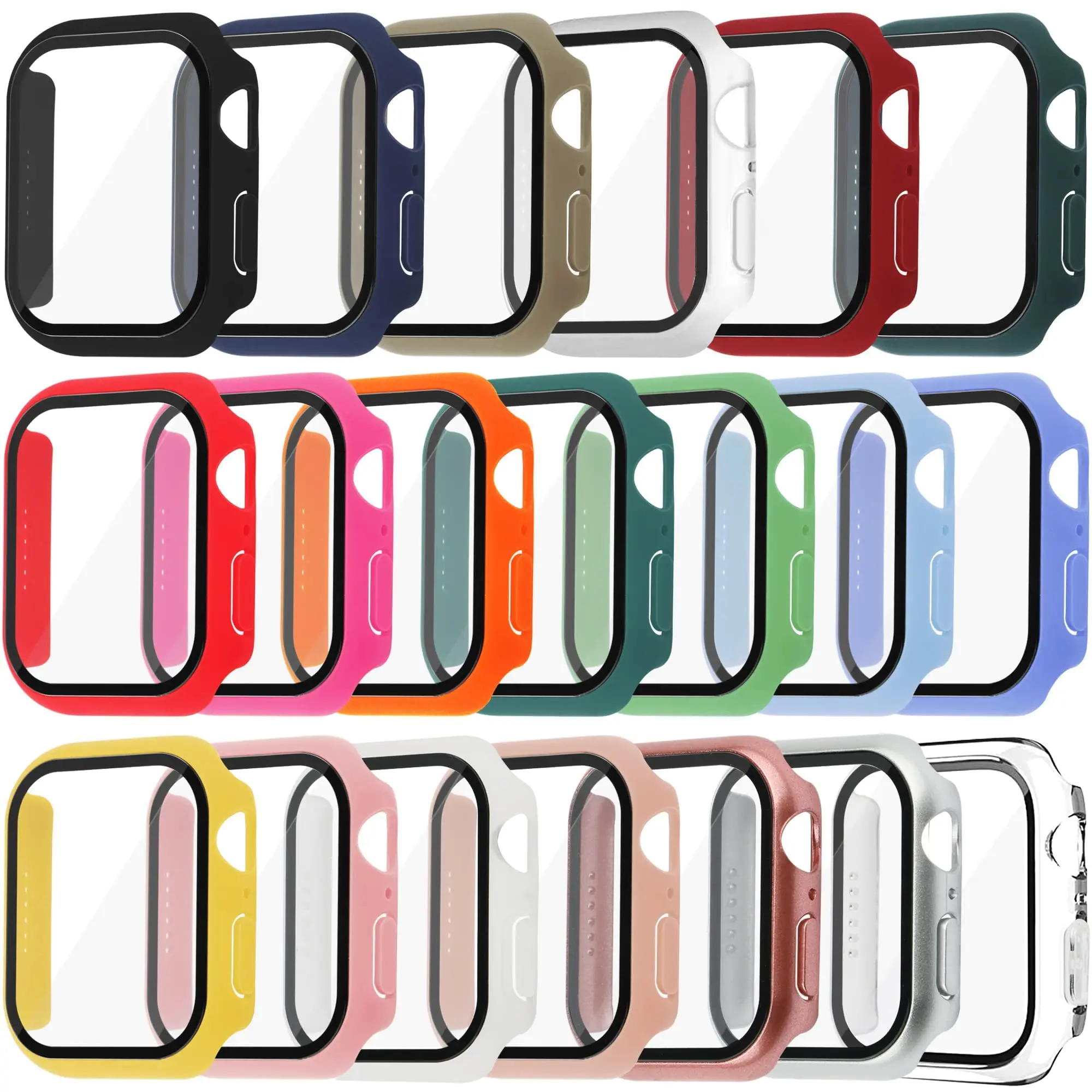 Smartwatch Band Accessories - Закаленное стекло + чехол для Apple