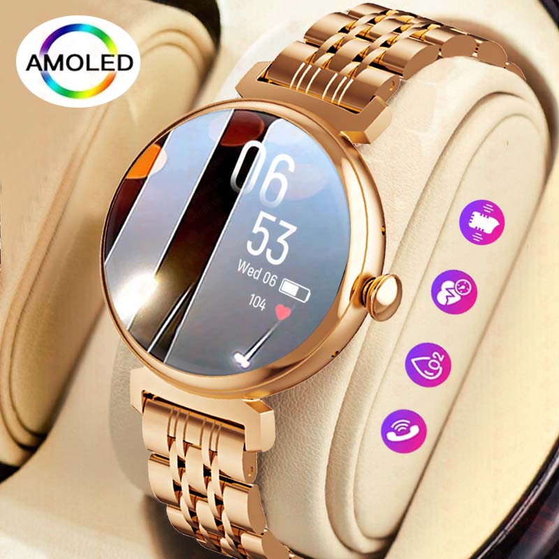 Smartwatch Face - 1,04-дюймовый AMOLED-экран, модные женские умные часы,