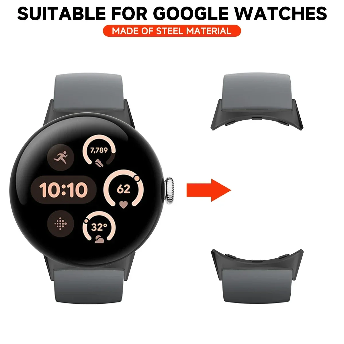 2 шт., адаптер для ремешка для – обзор и цена Smartwatch Watch Accessories