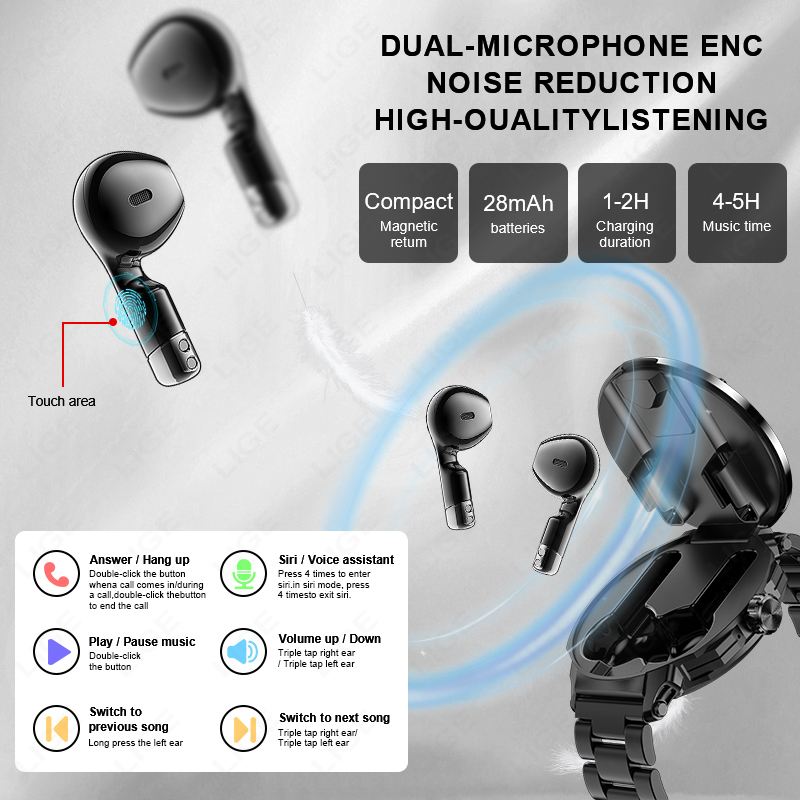 Смарт-часы LIGE для мужчин и ж – обзор и цена Smartwatch Headset
