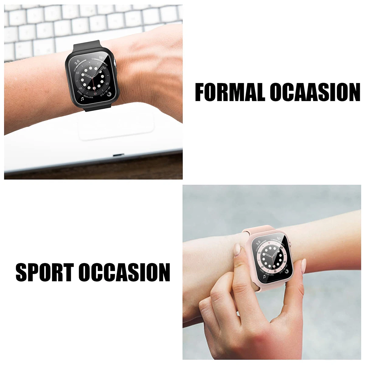 Закаленное стекло + чехол для  – обзор и цена Smartwatch Band Accessories