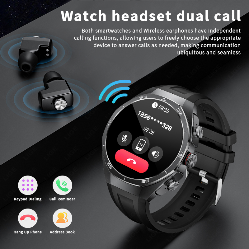 2026 новинка для Android TWS м – обзор и цена Smartwatch Headset