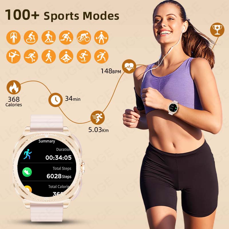 Умные часы LIGE 2-в-1 с TWS-на – обзор и цена Smartwatch Headset