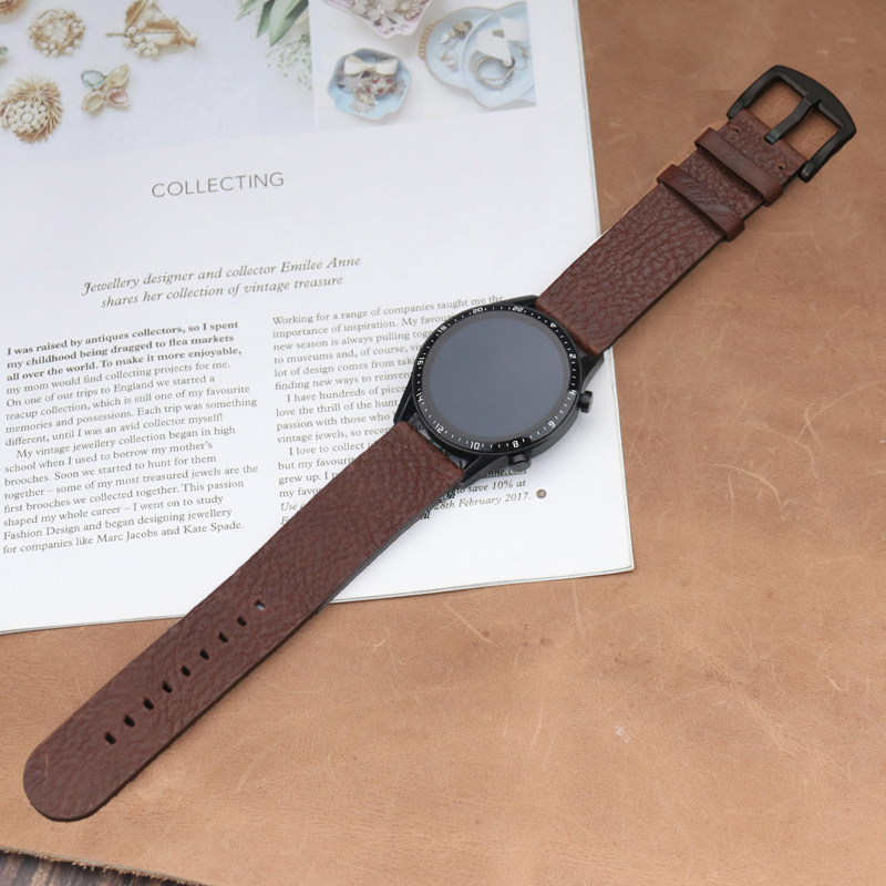 Итальянский Calfskinl 22 мм ре – обзор и цена Smartwatch Accessories Shop