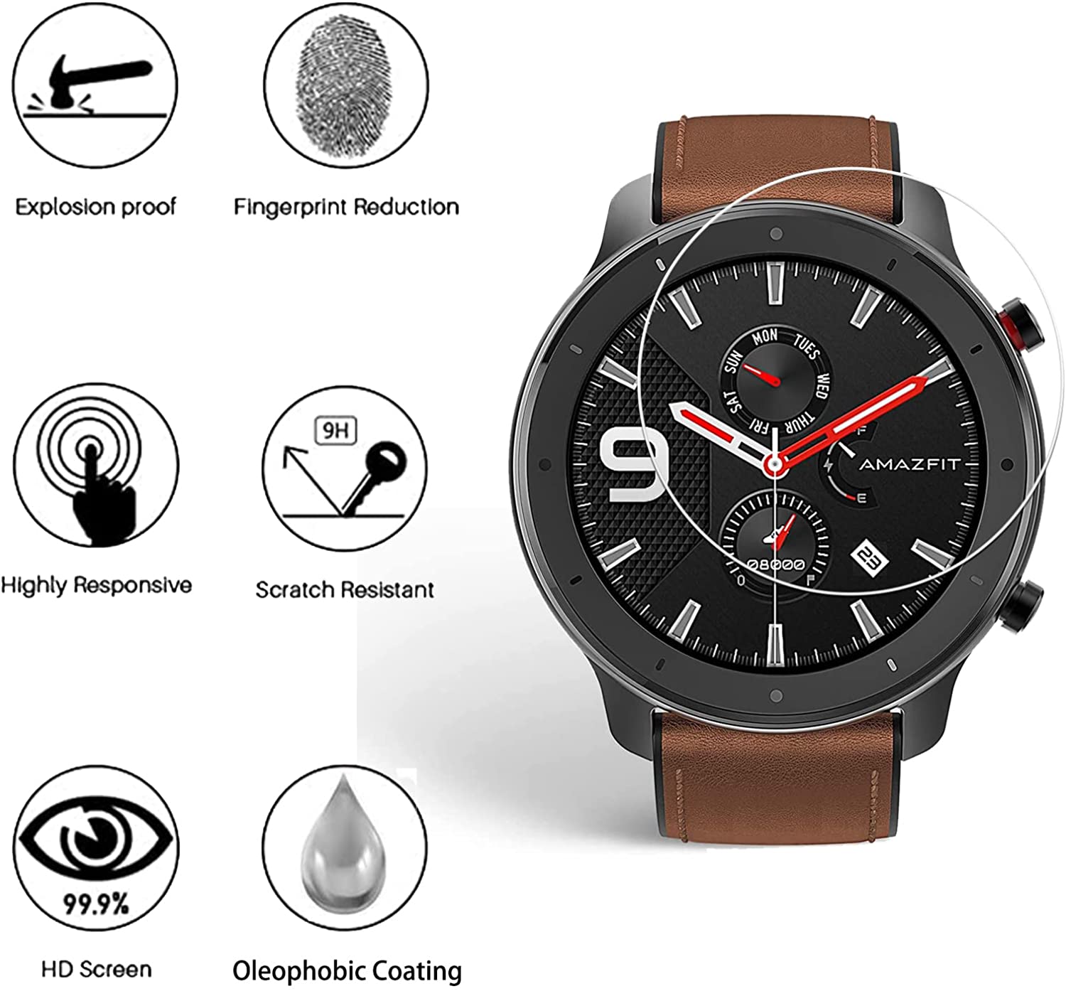 Пленка из закаленного стекла 9 – обзор и цена Watch Face Protector