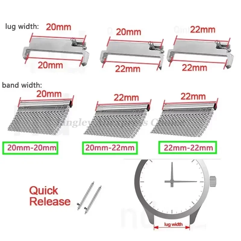 2 шт. переходники для ремешка  – обзор и цена Watch Band Connector